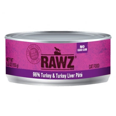 RAWZ Cat 96% Turkey and Turkey Liver  155g