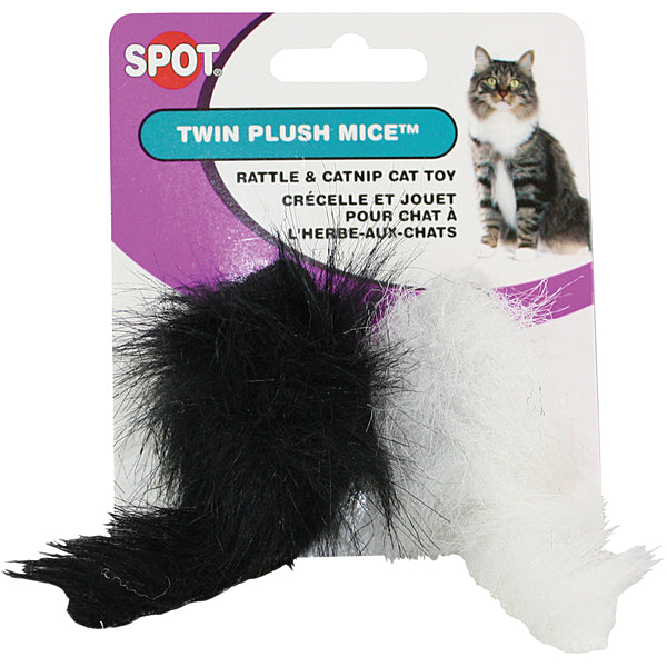 Ethical Twin Plush W/ Rattle 2pk Cat