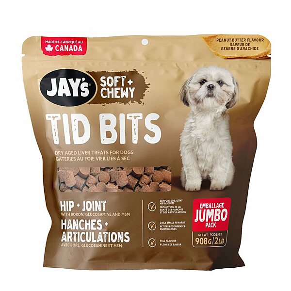 Jay's Tid Bits Peanut Butter Jumbo 908GM (6)